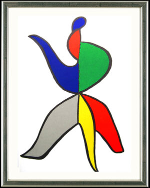 Alexander Calder, Stabiles II, 1963 | Original Farblithographie | Gerahmt