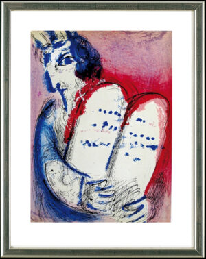 Marc Chagall, Moses (mit Gesetzestafeln), Paris 1956 | Mourlot 126, Original-Farblithographie