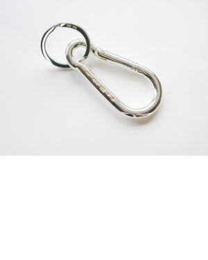 Martin Hardt, Karabiner-Schlüsselanhänger, Schlüsselring | 925 Sterling Silber, punziert, handgefertigt