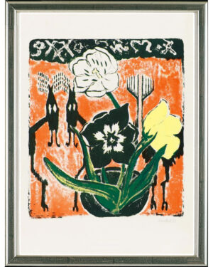 Erich Heckel, Tulpen, 1952 | Farblithographie. Werkverzeichnis Dube 353 III b | Signiert, datiert.
