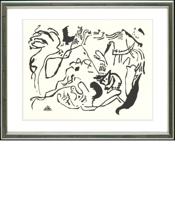 Wassily Kandinsky, Jüngster Tag, 1912/1974 | Holzschnitt, Werkverzeichnis Horst 107.1, Roethel 146 | Gerahmt