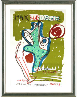 Markus Lüpertz, Paris, 1989 | WVZ Hofmaier 378. Farbithographie, Für Galerie Lelong, Paris. 76 x 56 cm, handsigniert "ML"