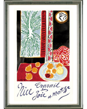 Henri Matisse, Nice. Travail et Joie, 1948 | WVZ Czwiklitzer 3, Mourlot-Affiches 40 | Farblithographie, gerahmt