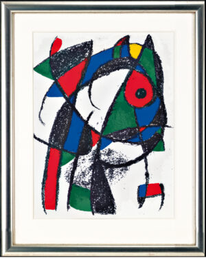 Joan Miro, O.T. (Motiv: Katze I), 1975 | Original Farblithographie Werkverzeichnis 1037 | Gerahmt, Zertifikat |