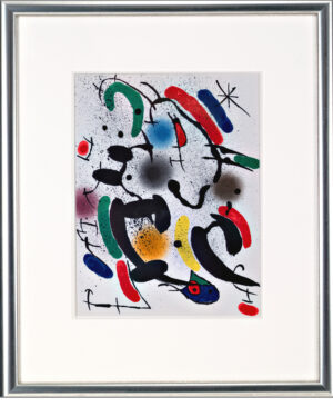 Joan Miro, O.T. (Nachthimmel), 1972 | Original Farblithographie, Werkverzeichnis 862 | Gerahmt, Zertifikat |