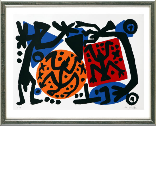 A.R. Penck, O.T. (Perry Rhodan 2), 1996 | Farbserigraphie. Signiert. Gerahmt, Zertifikat | ARTEVIVA