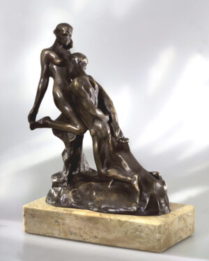 Auguste Rodin, Ewiges Idol | Skulptur in solider Bronze, ARTEVIVA-Edition 99 Exemplare, Zertifikat |