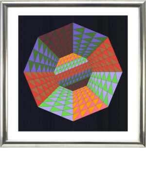 Victor Vasarely, Komposition, 1979. Signierte Originalgrafik.
