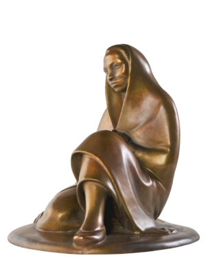 Ernst Barlach, Sitzendes Mädchen, 1908 | Bronze