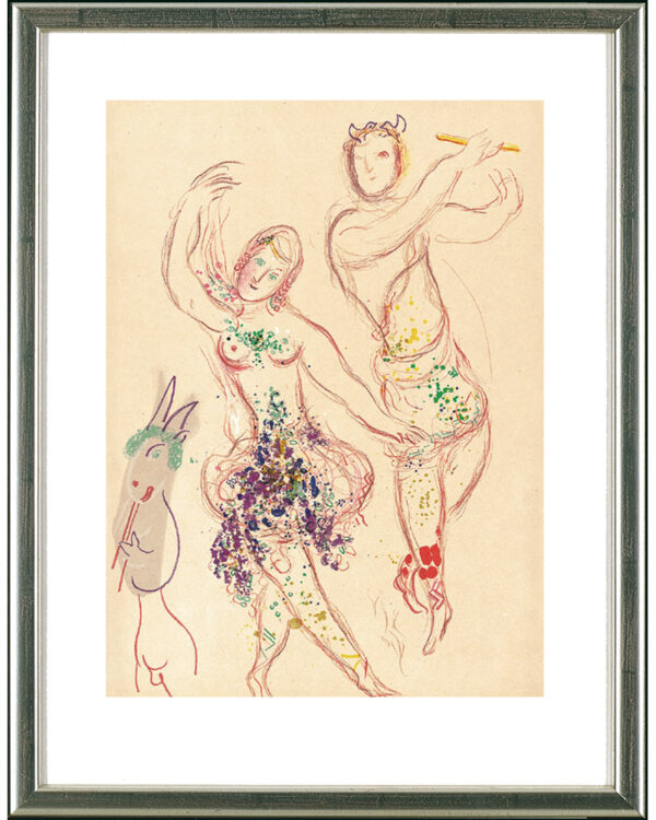 Marc Chagall, Le Ballet, 1969 | Mourlot 581. Original-Farblithographie | Gerahmt