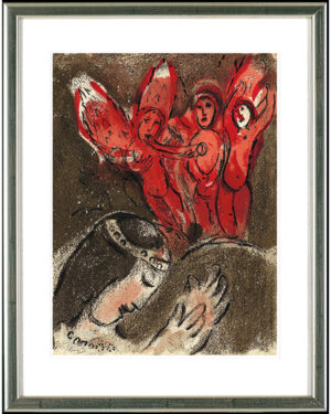 Marc Chagall, Sarah und die Engel, 1960 | Mourlot 240.