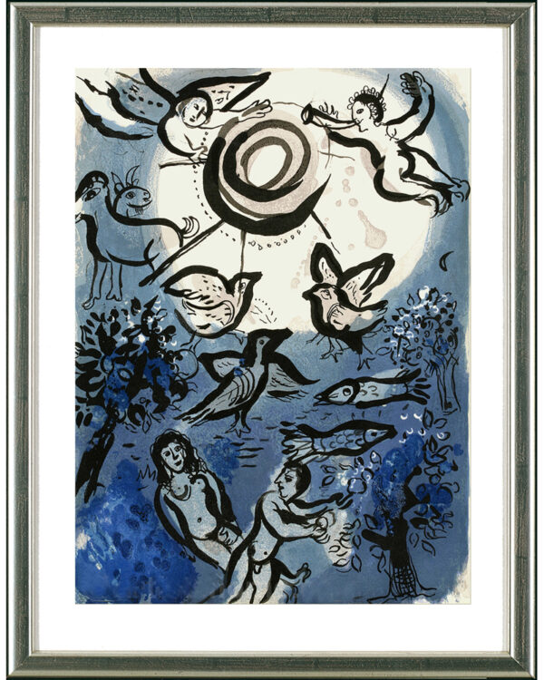 Marc Chagall, Création (Die Schöpfung), 1960 | Original Farblithographie, Werkverzeichnis Mourlot 234