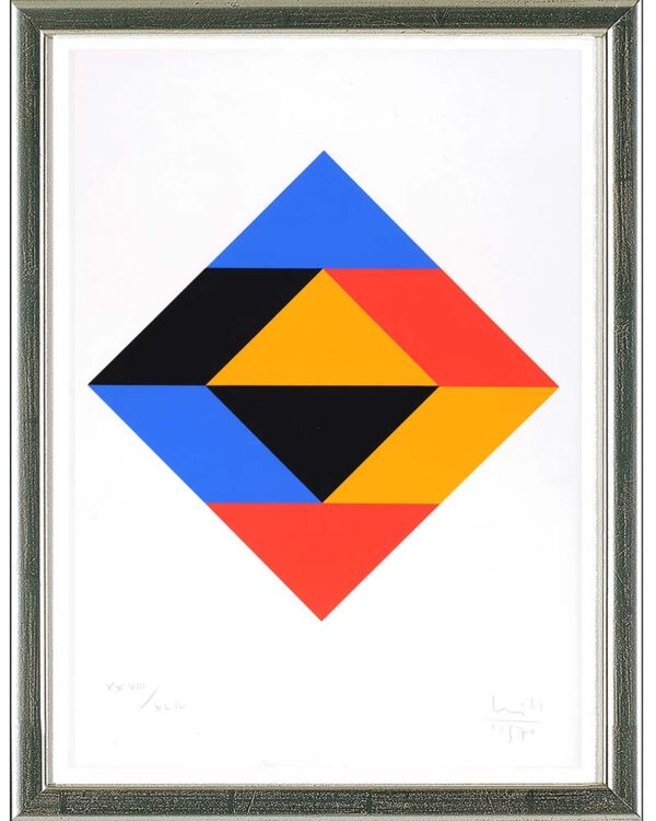 Max Bill, Original Siebdruck in Farbe, 1970