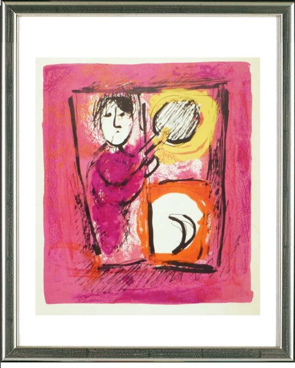 Marc Chagall, Das Fenster (La Fenêtre), 1957 | Original Farblithographie, Werkverzeichnis 175,
