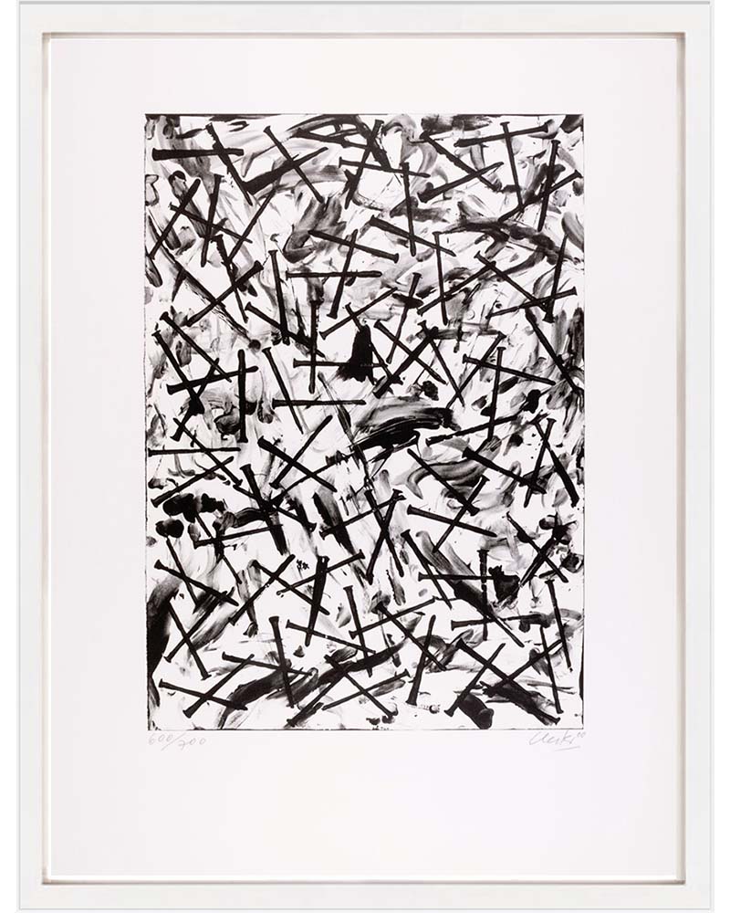 Günther Uecker, Verletzungen-Verbindungen, 2000, Original-Lithographie, ARTEVIVA - Kunst online kaufen